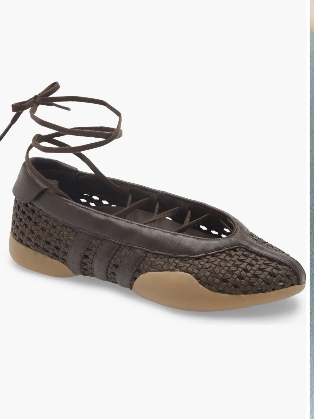 Adidas Women’s Taekwondo Mei Ballet flat Basketweave Brown